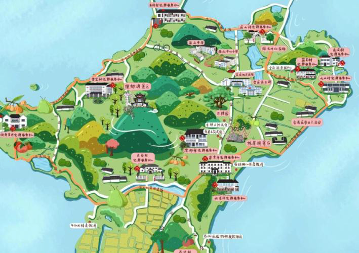 任县手绘地图旅游的独特视角